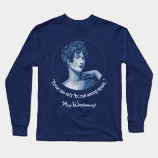 Mary Walstonecraft Portrait and Quote Long Sleeve T-Shirt